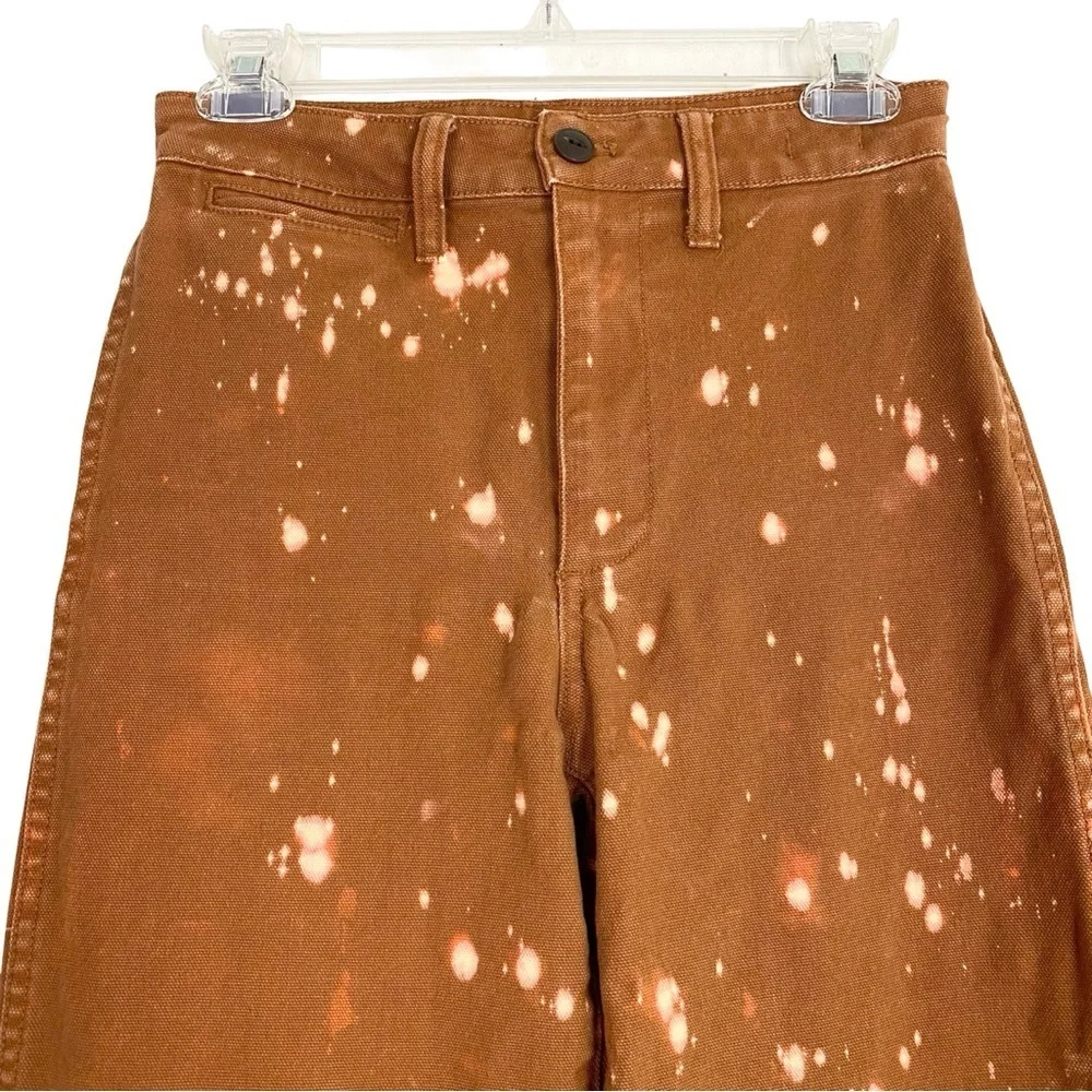 Madewell Emmett Wide Leg Jeans Pants Womens Size 24 XS Upcycled Floral Mandala - Picture 4 of 14